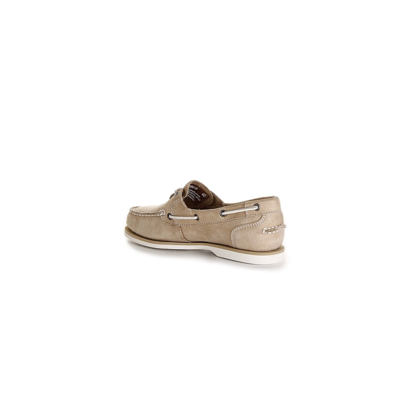 Damskie mokasyny i półbuty TIMBERLAND EK CLASSIC BOAT UNLINED BOAT SHOE 3941r kolor beżowy