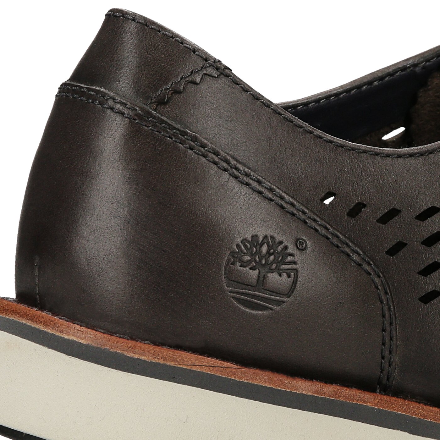 Męskie półbuty TIMBERLAND PRESTON HILLS PERF OX a1bgd kolor brązowy