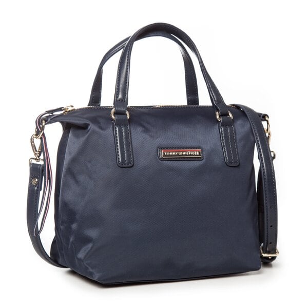Damska torebka TOMMY HILFIGER TOREBKA POPPY SMALL TOTE aw0aw01136001 kolor granatowy