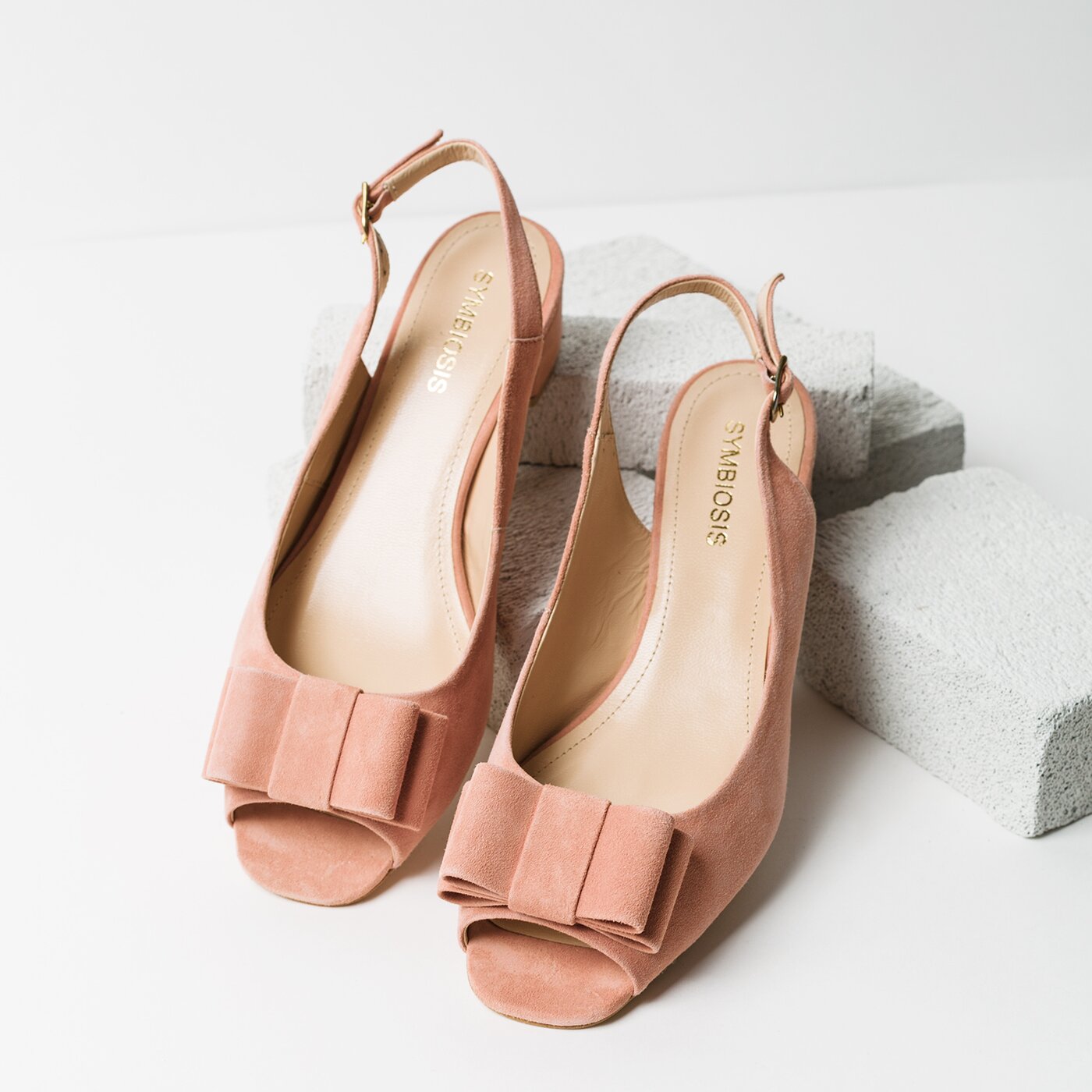 Damskie sandały SYMBIOSIS AURORA SANDALS ZAMSZ RÓŻOWE 928738 kolor różowy