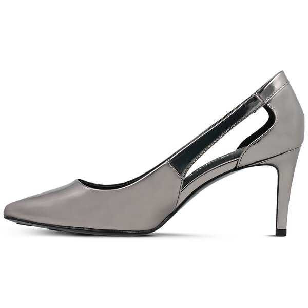 Damskie szpilki / czółenka TOMMY HILFIGER MIRROR METALLIC CUT OUT PUMP fw0fw02972990 kolor czarny
