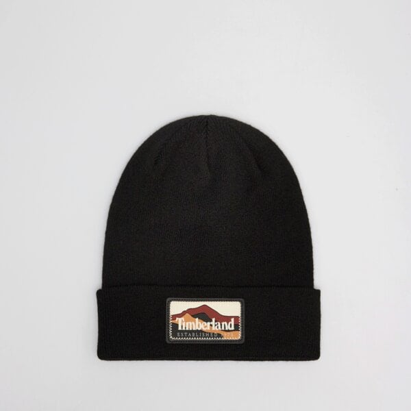 Damska czapka zimowa TIMBERLAND CZAPKA MOUNTAIN PATCH BEANIE tb0a663t0011 kolor czarny