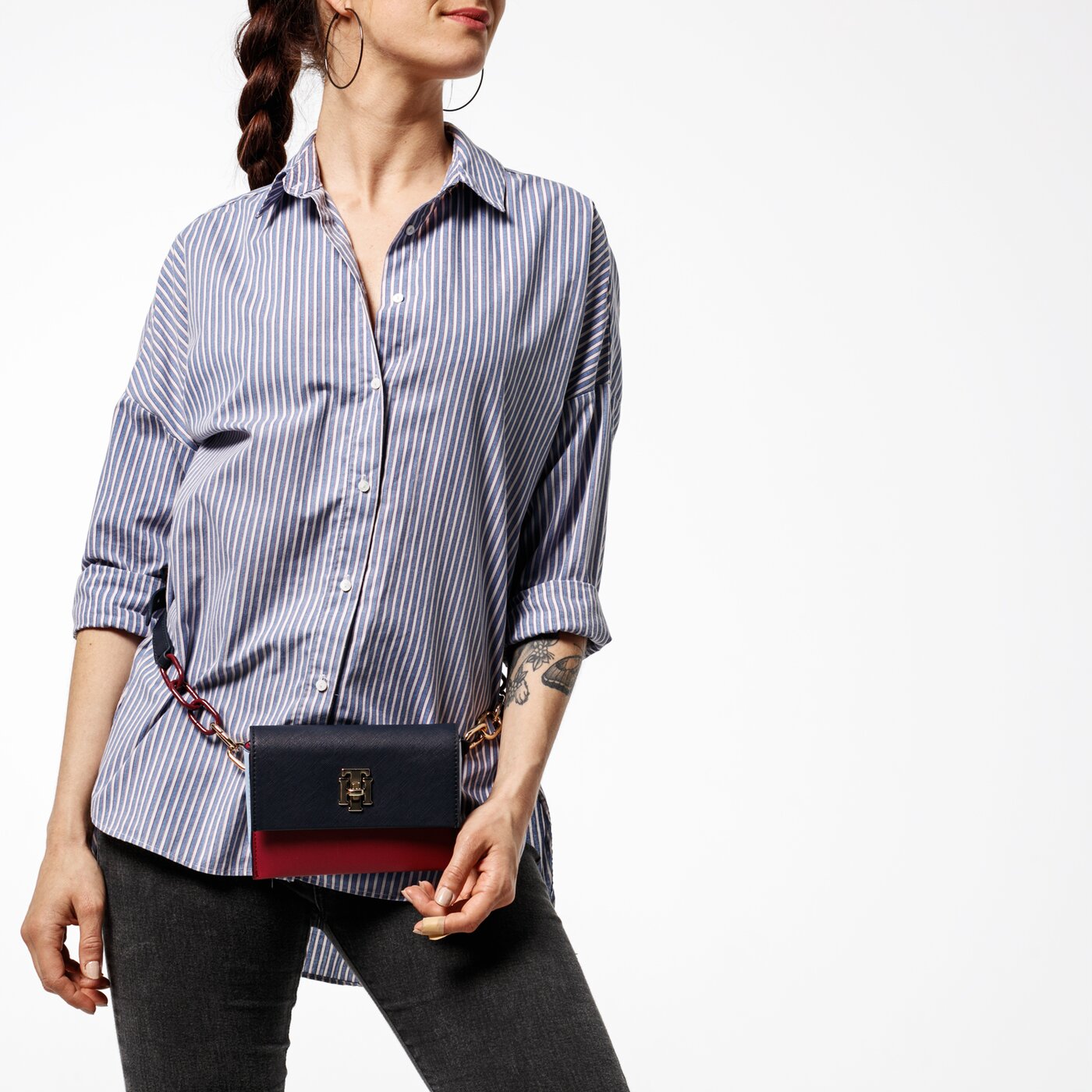 Damska torebka TOMMY HILFIGER TOREBKA TH SAFFIANO BELT BAG aw0aw06908902 kolor multicolor