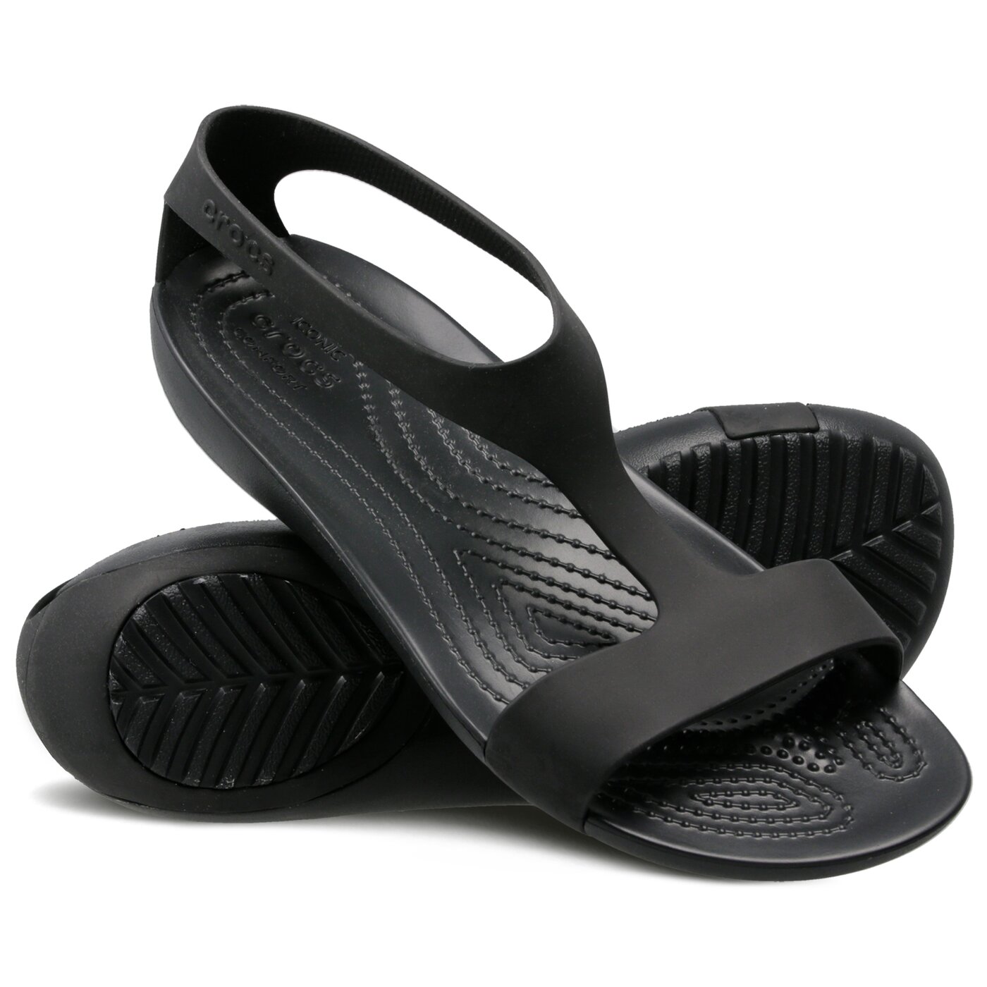 Damskie sandały CROCS SERENA SANDAL #205469060# kolor czarny