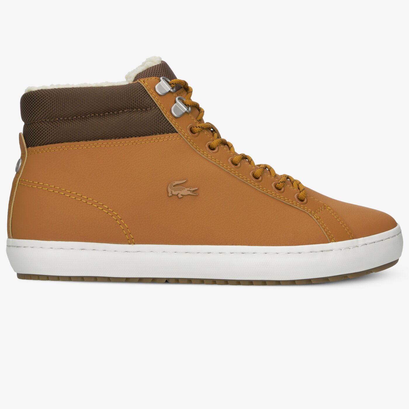 Męskie sneakersy (buty) LACOSTE STRAIGHTSETTHERMO4191CMA 738cma0012tb2 kolor brązowy