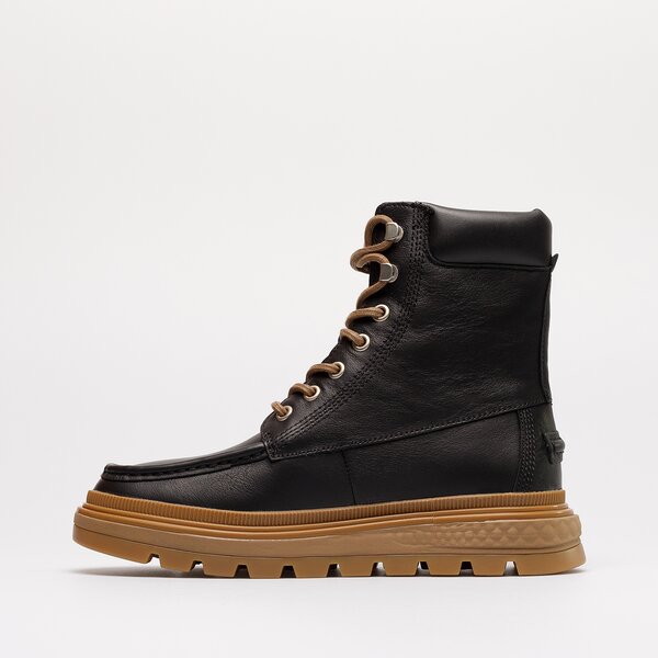 Damskie botki / sztyblety TIMBERLAND RAY CITY MOC TOE LACE UP tb0a5m3b0151 kolor granatowy