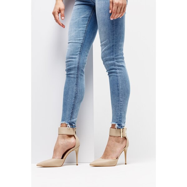 Damskie szpilki / czółenka GUESS OVIE fl5ovelea08cream kolor beżowy
