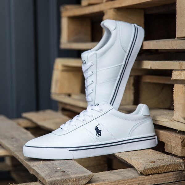 Męskie trampki POLO RL HANFORD WHITE LEATHER 816168180110 kolor biały