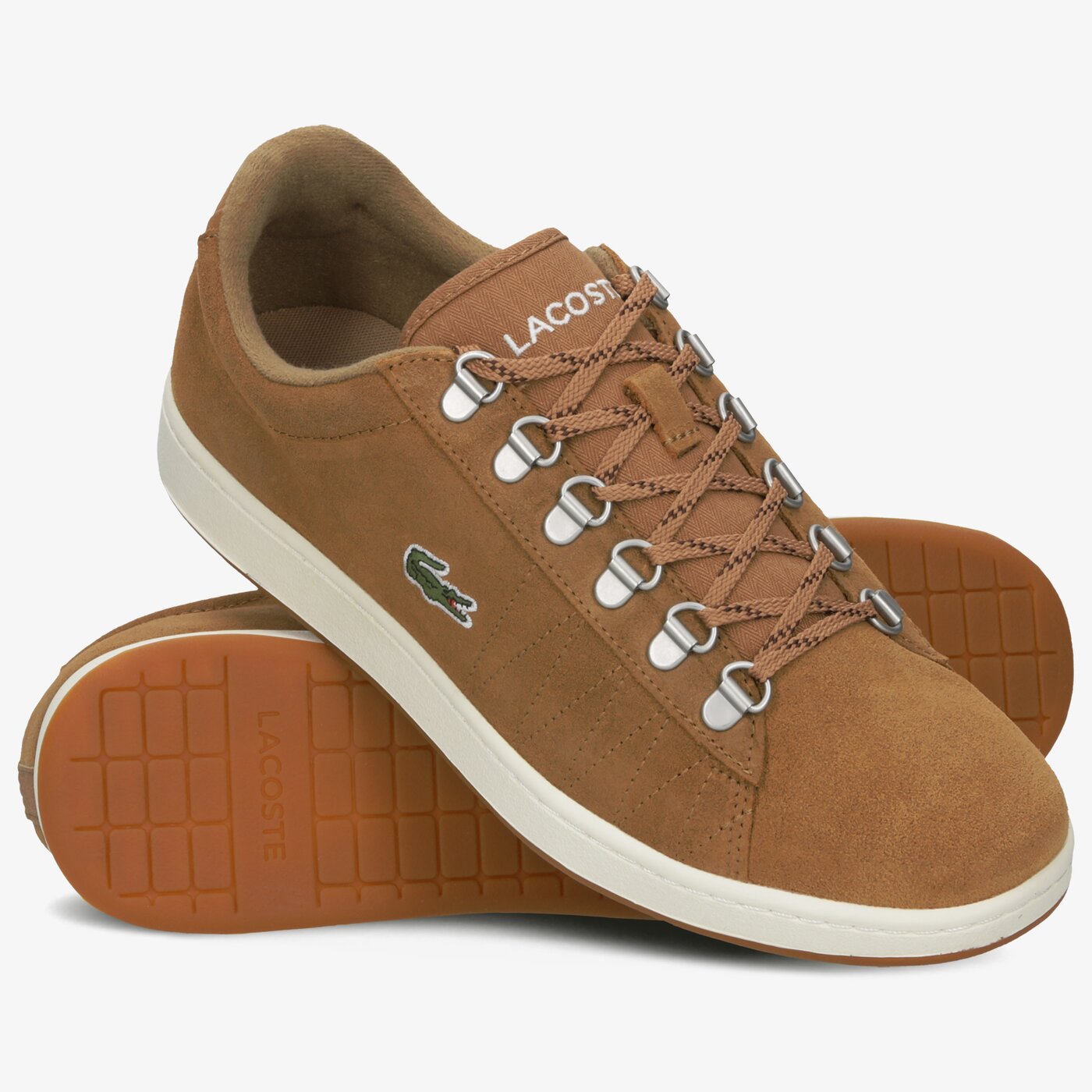 Męskie sneakersy (buty) LACOSTE CARNABY EVO 319 3 SMA 738sma0011bw7 kolor brązowy