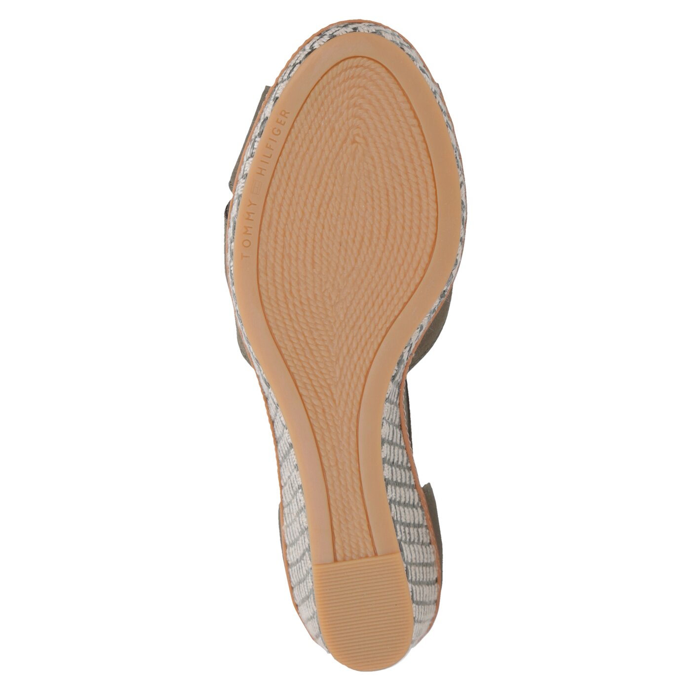 Damskie sandały TOMMY HILFIGER ICONIC ELBA SANDAL BASIC fw0fw02648010 kolor khaki