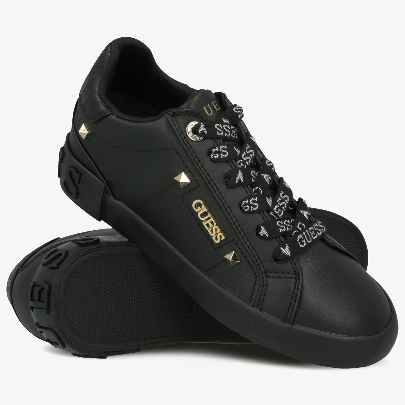 Damskie trampki GUESS PUXLY fl5puxlea12blkbl kolor czarny