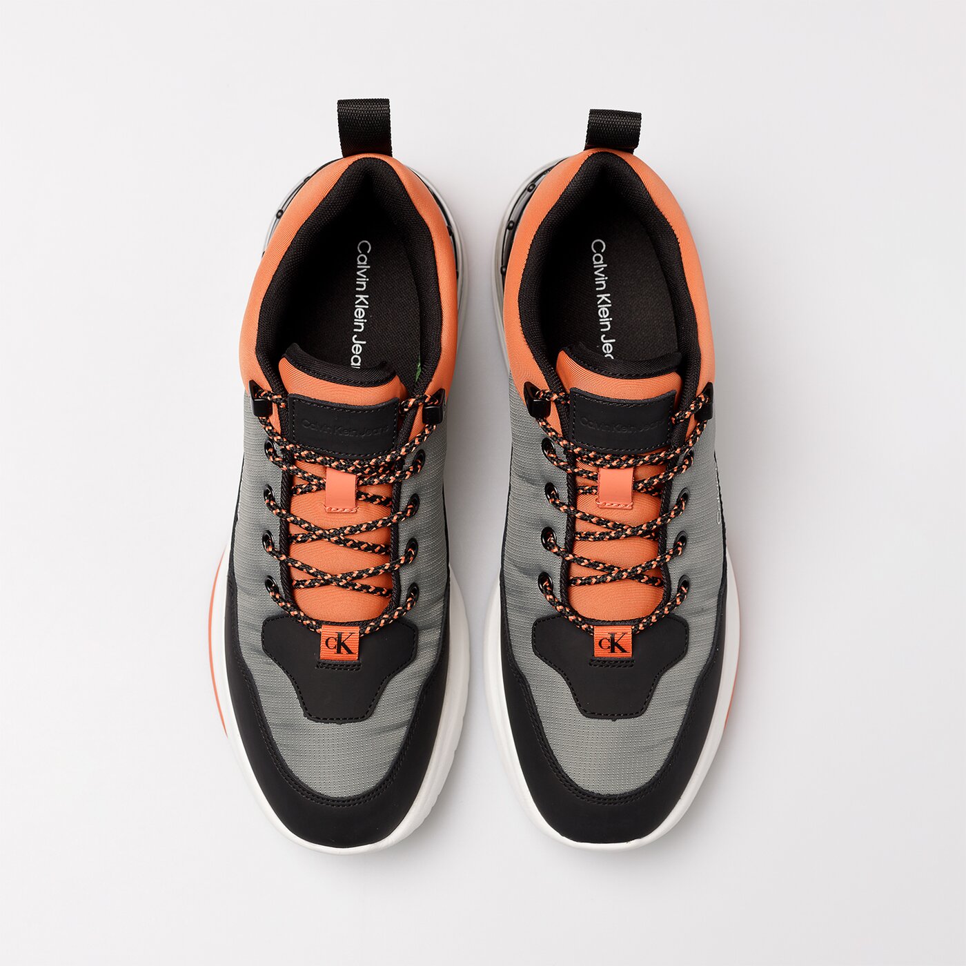 Męskie sneakersy (buty) CALVIN KLEIN SPORTY RUNNER COMFAIR LACEUP LTH ym0ym005170iw kolor biały