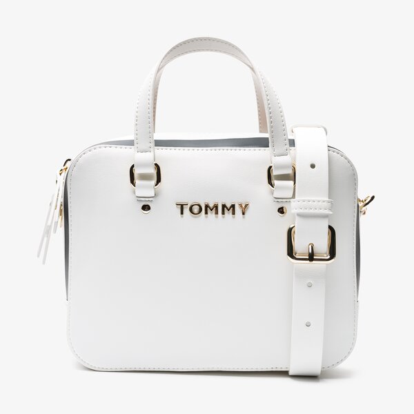 Damska torebka TOMMY HILFIGER TOREBKA TH CORPORATE MINI TRUNK aw0aw06820104 kolor biały