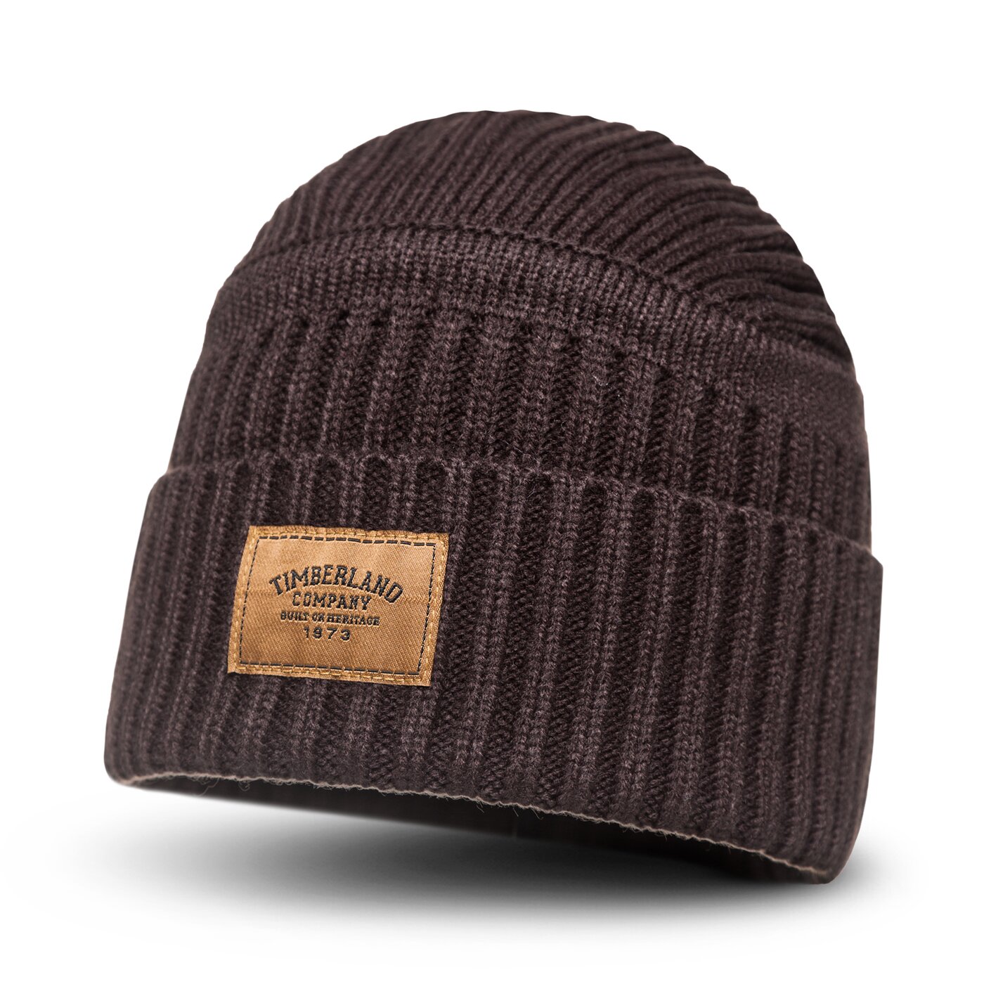 Damska czapka zimowa TIMBERLAND CZAPKA ZIMOWA GULF BEACH RIBBED BEANIE a1egwc35 kolor brązowy