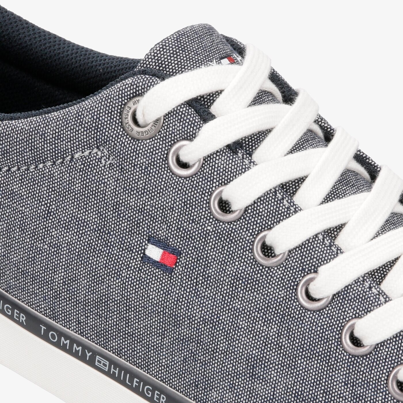 Męskie trampki TOMMY HILFIGER HARRISON 1D SUMMER CRAFT fm0fm02284403 kolor szary