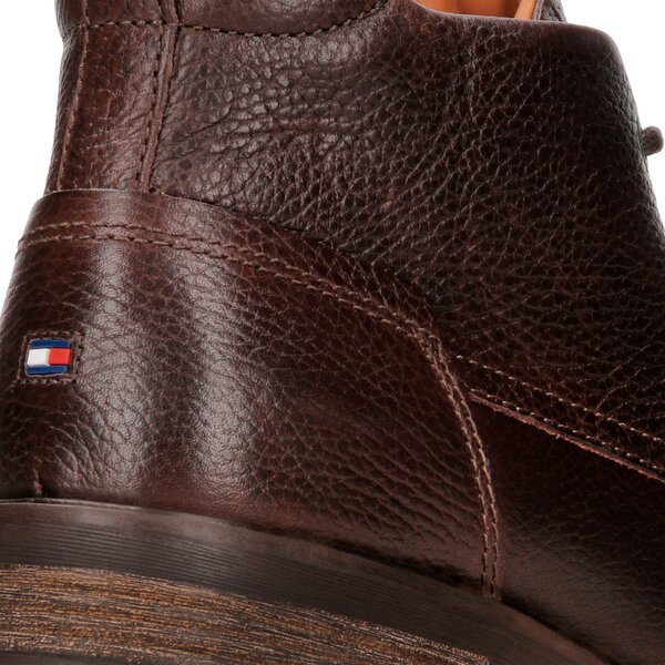 Męskie buty za kostkę TOMMY HILFIGER CURTIS 12AS fm0fm01163212 kolor brązowy