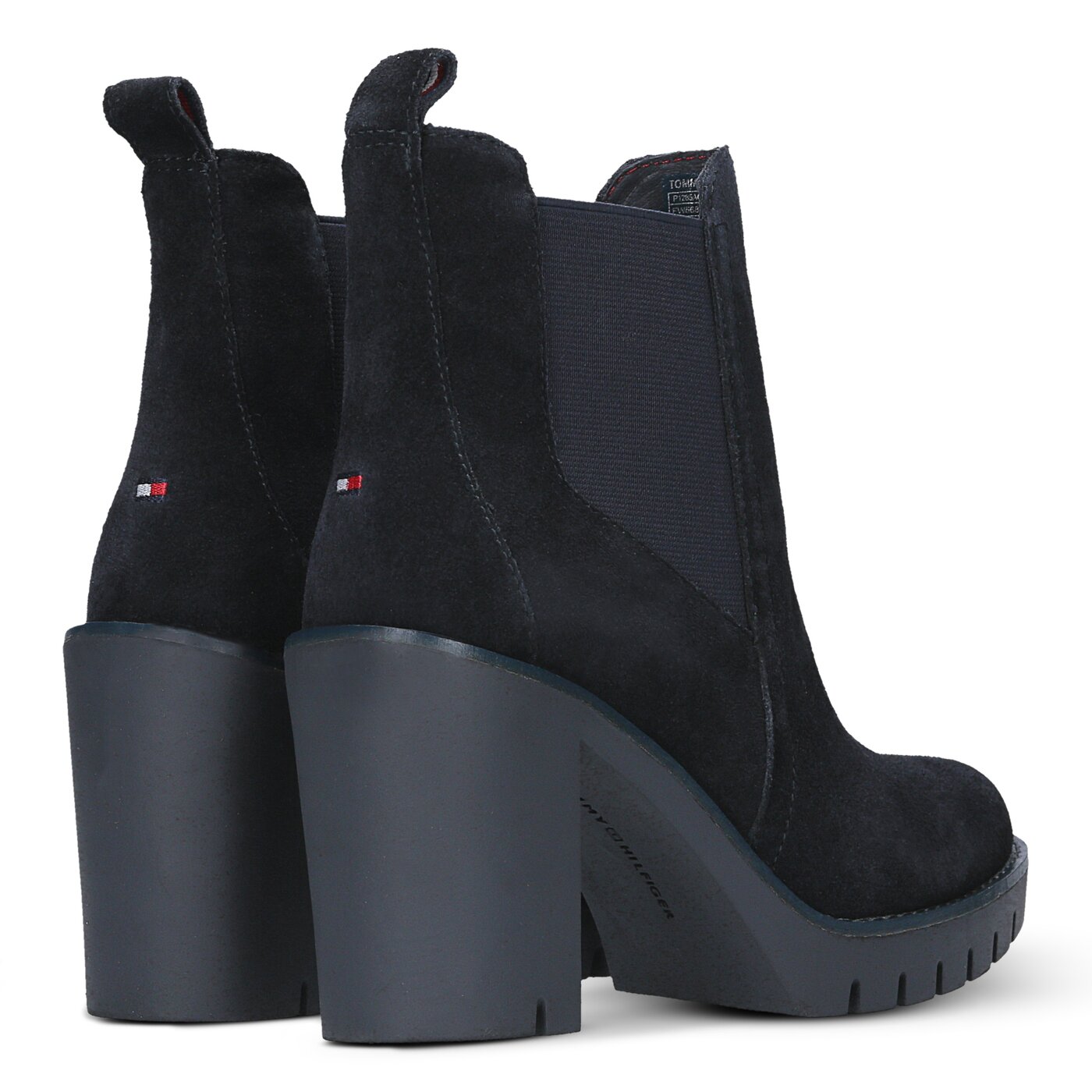 Damskie botki / sztyblety TOMMY HILFIGER P1285AOLA 1B fw56821570403 kolor granatowy