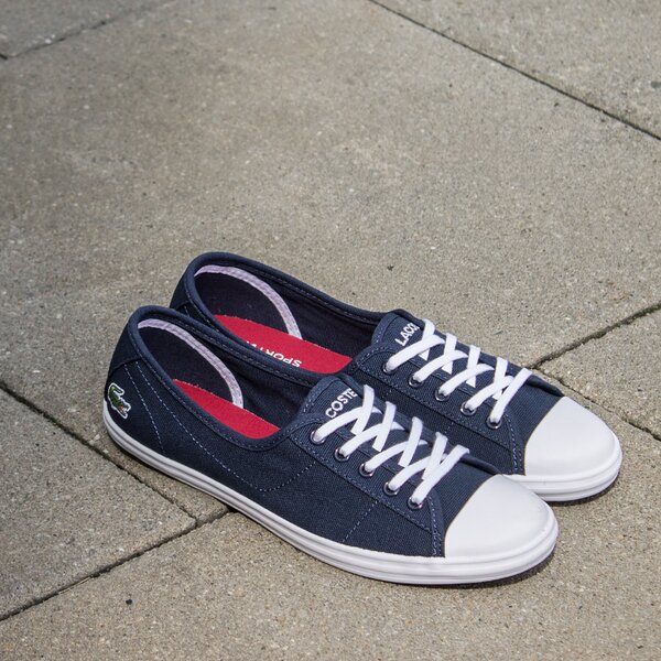 Damskie trampki LACOSTE ZIANE LCR2 727spw0150db4 kolor granatowy