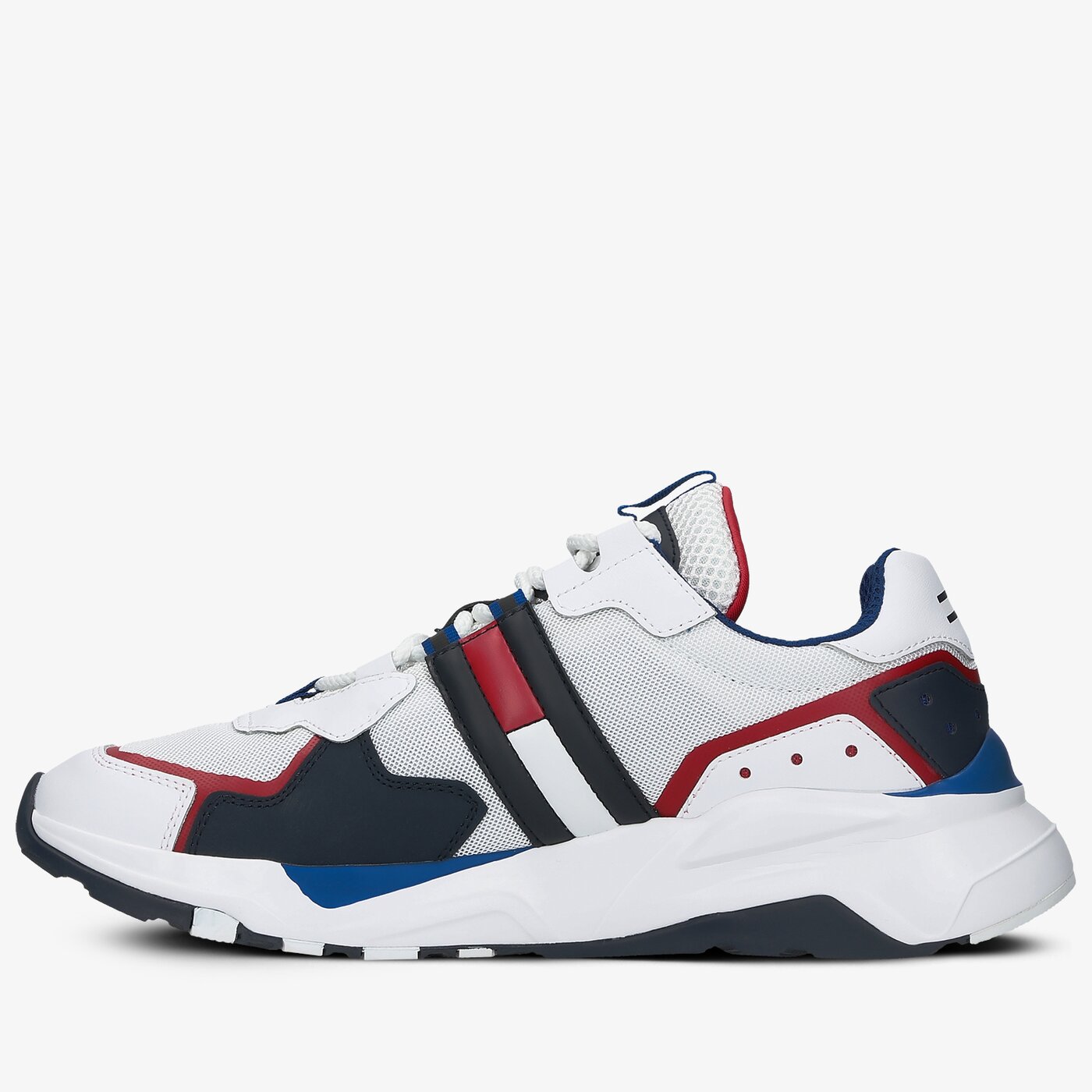 Męskie sneakersy (buty) TOMMY HILFIGER TOMMY JEANS COOL RUNNER em0em004840k9 kolor biały