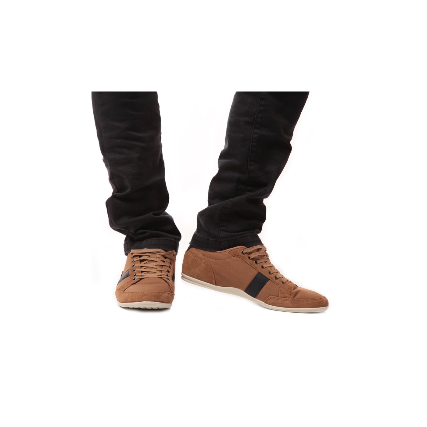 Męskie sneakersy (buty) LACOSTE ALISOS 22  729srm2413158 kolor brązowy