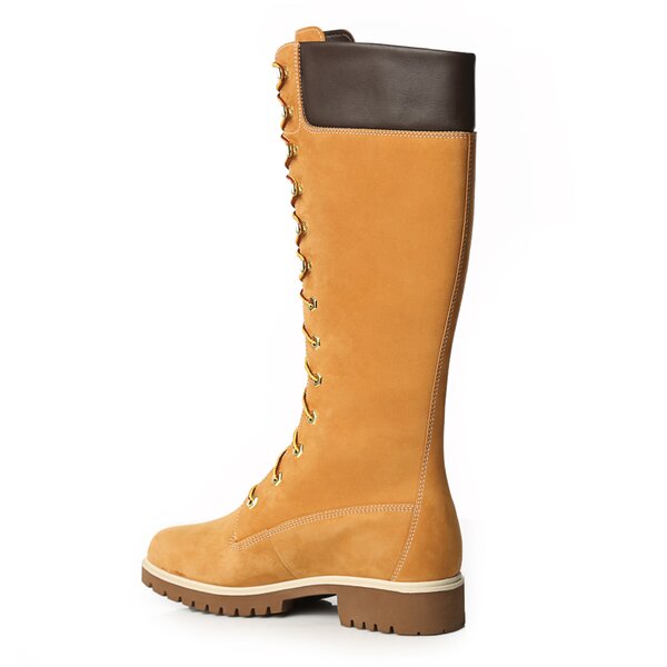 Damskie trapery TIMBERLAND PREMIUM 14 INCH LACE UP WP BOOT  tb13752r2311 kolor żółty