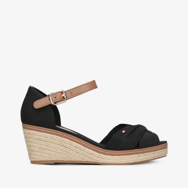 Damskie sandały TOMMY HILFIGER ICONIC ELBA SANDAL fw0fw00906990 kolor czarny