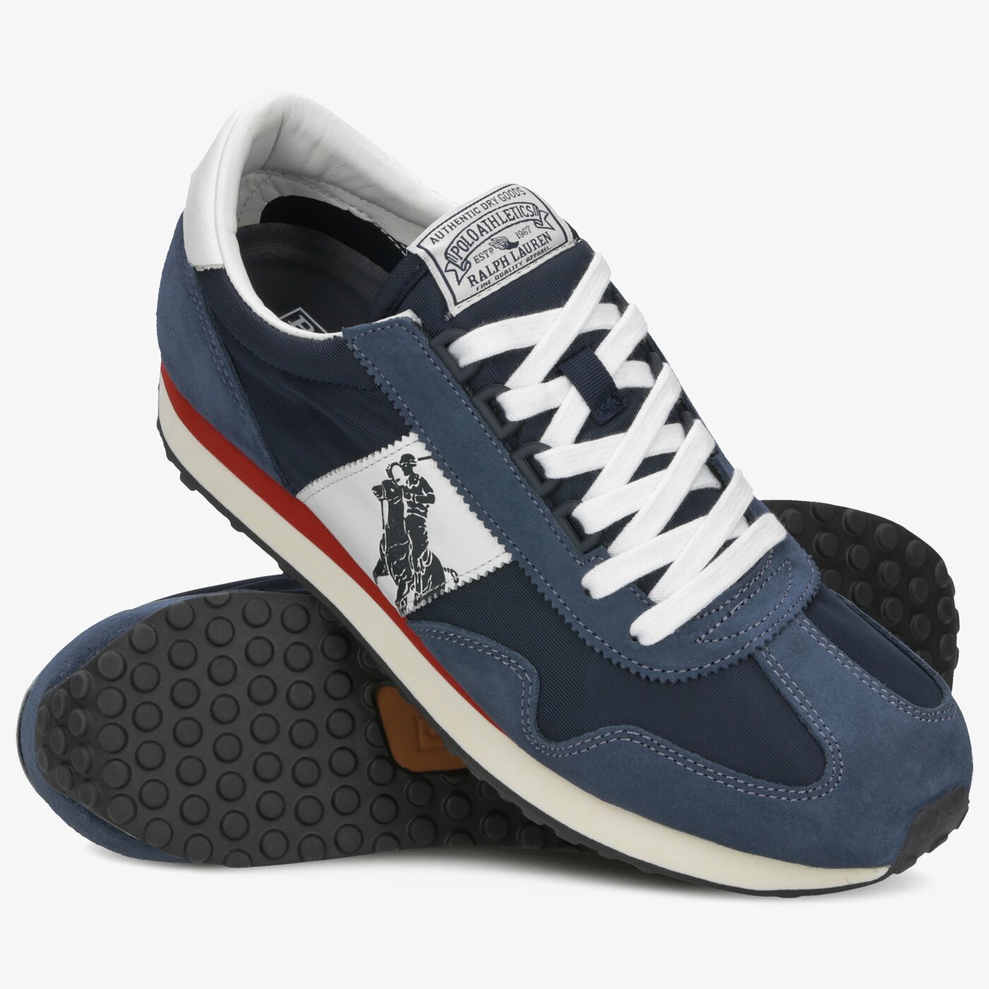 Męskie sneakersy (buty) POLO RL TRAIN 90 PP SNEAKERS ATHLETIC SHOE  809755192004 kolor granatowy