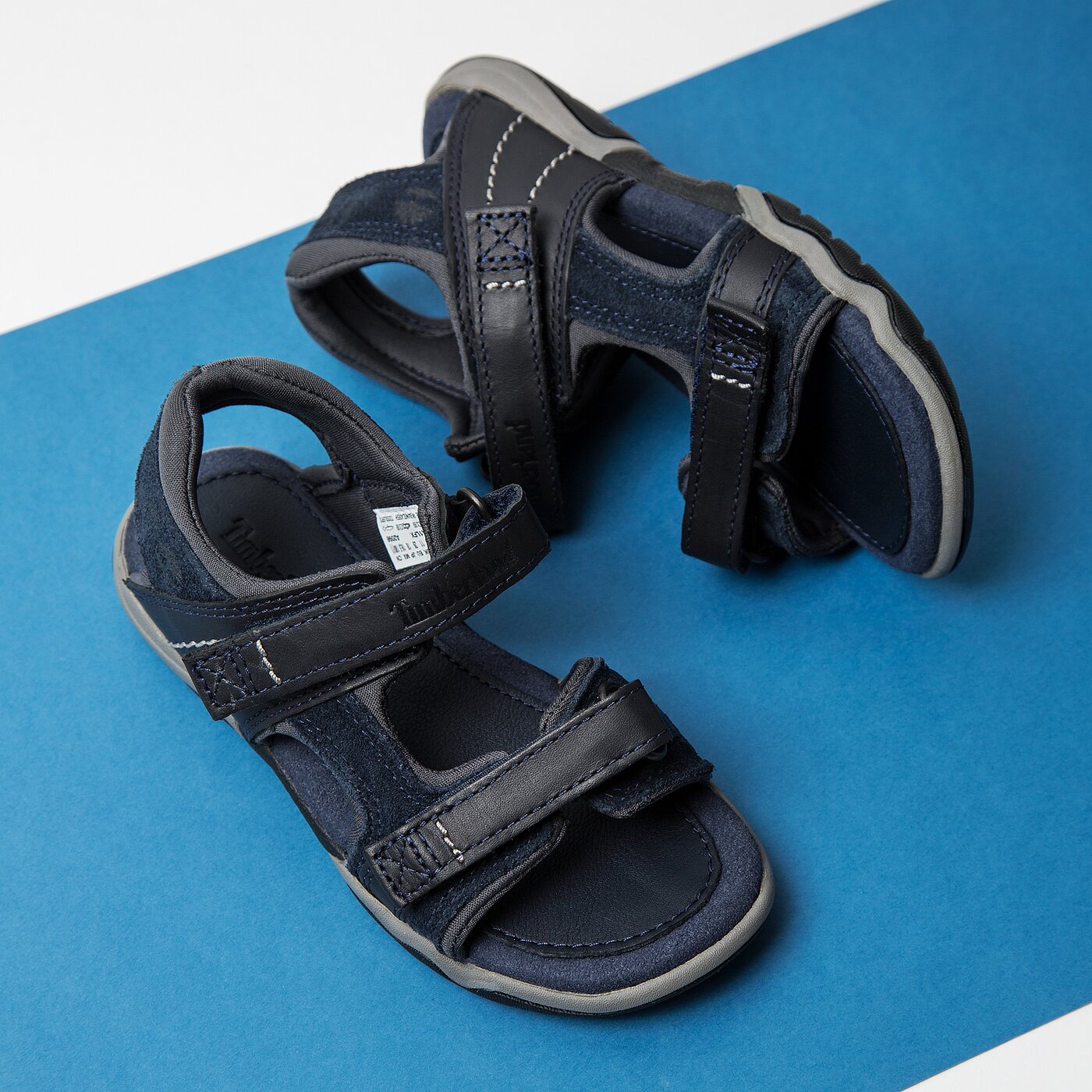 Dziecięce sandały / klapki TIMBERLAND TISBURY 2 STRAP ca1lfx kolor granatowy