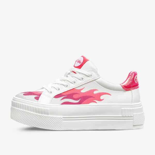 Damskie sneakersy (buty) BUFFALO PAIRED FLAMES 1630479 kolor biały
