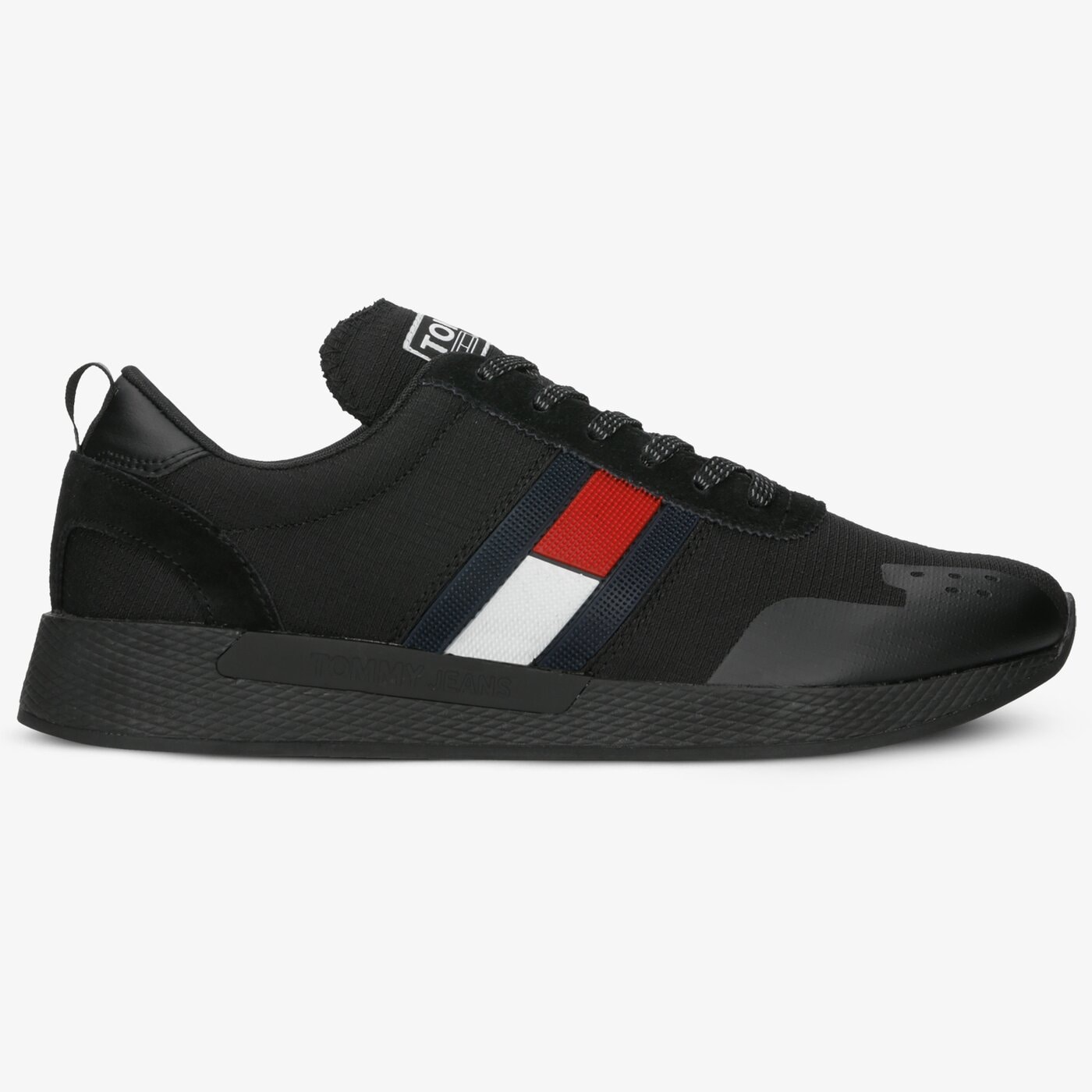 Męskie sneakersy (buty) TOMMY HILFIGER FLAG FLEXI TOMMY JEANS SNEAKER em0em00331990 kolor czarny