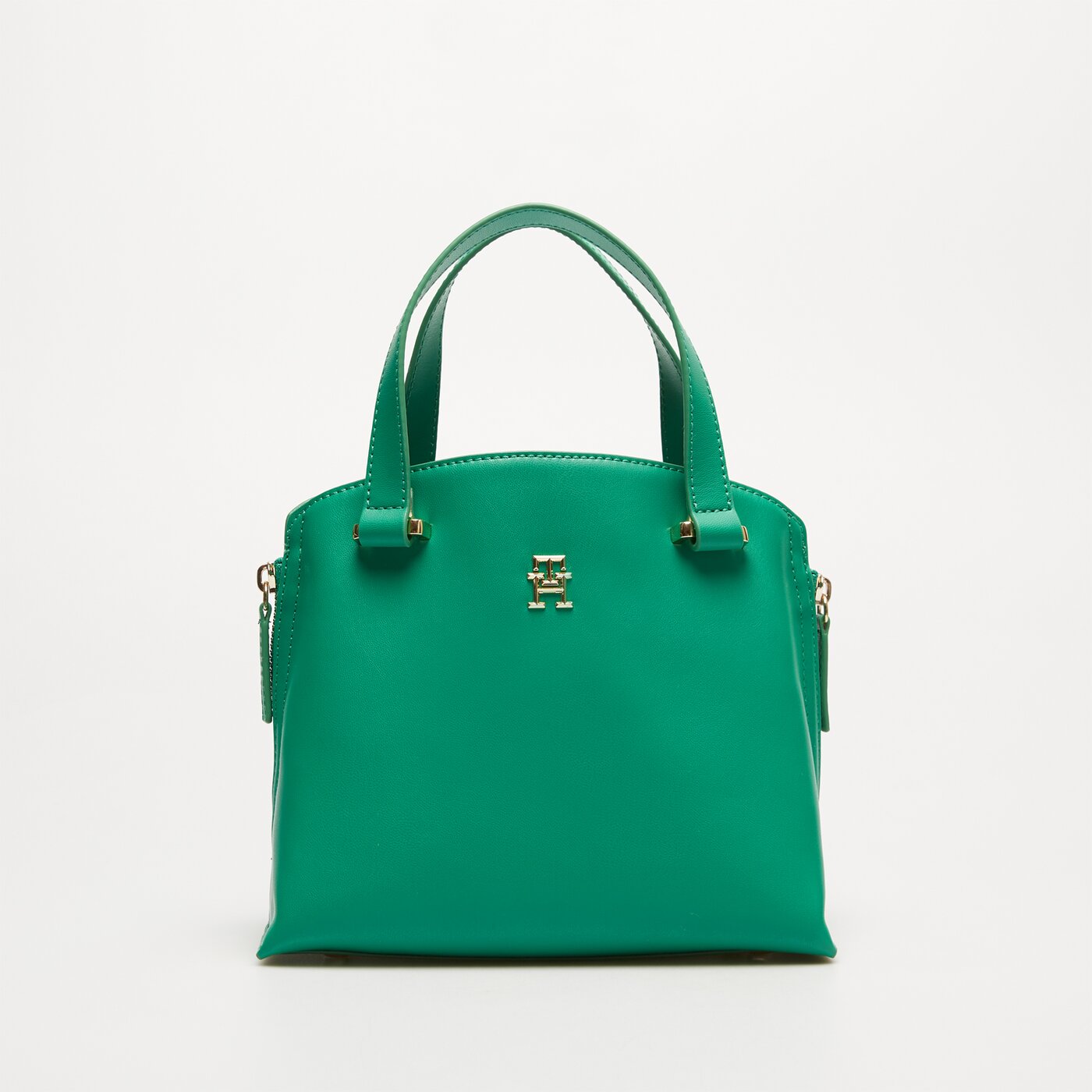 Damska torebka TOMMY HILFIGER TOREBKA TH MODERN MINI TOTE aw0aw15968l4b kolor zielony