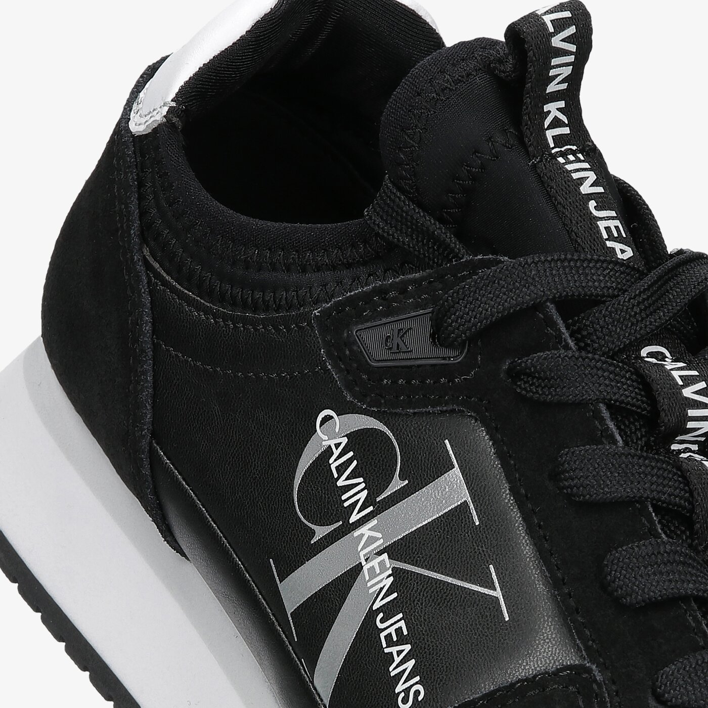 Damskie sneakersy (buty) CALVIN KLEIN RUNNER SOCK LACEUP NY-LTH yw0yw00075bds kolor czarny