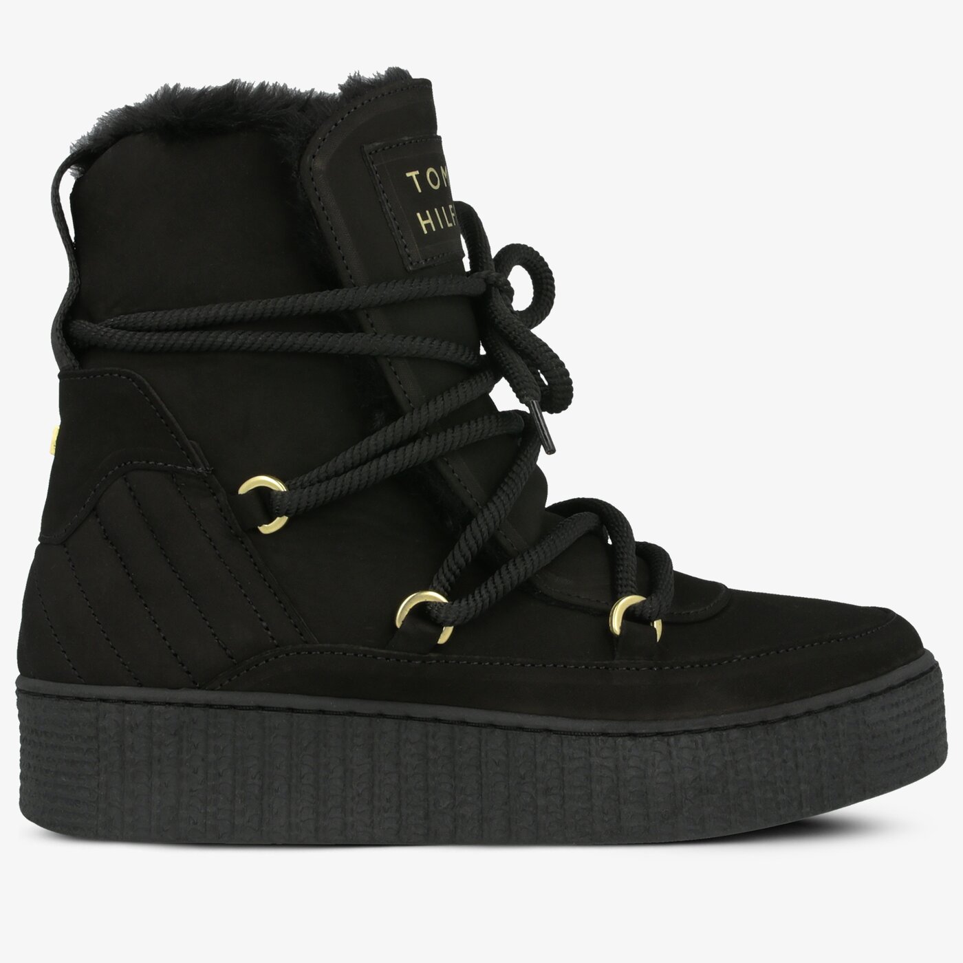 Damskie śniegowce TOMMY HILFIGER COSY BOOTIE fw0fw04401990 kolor czarny
