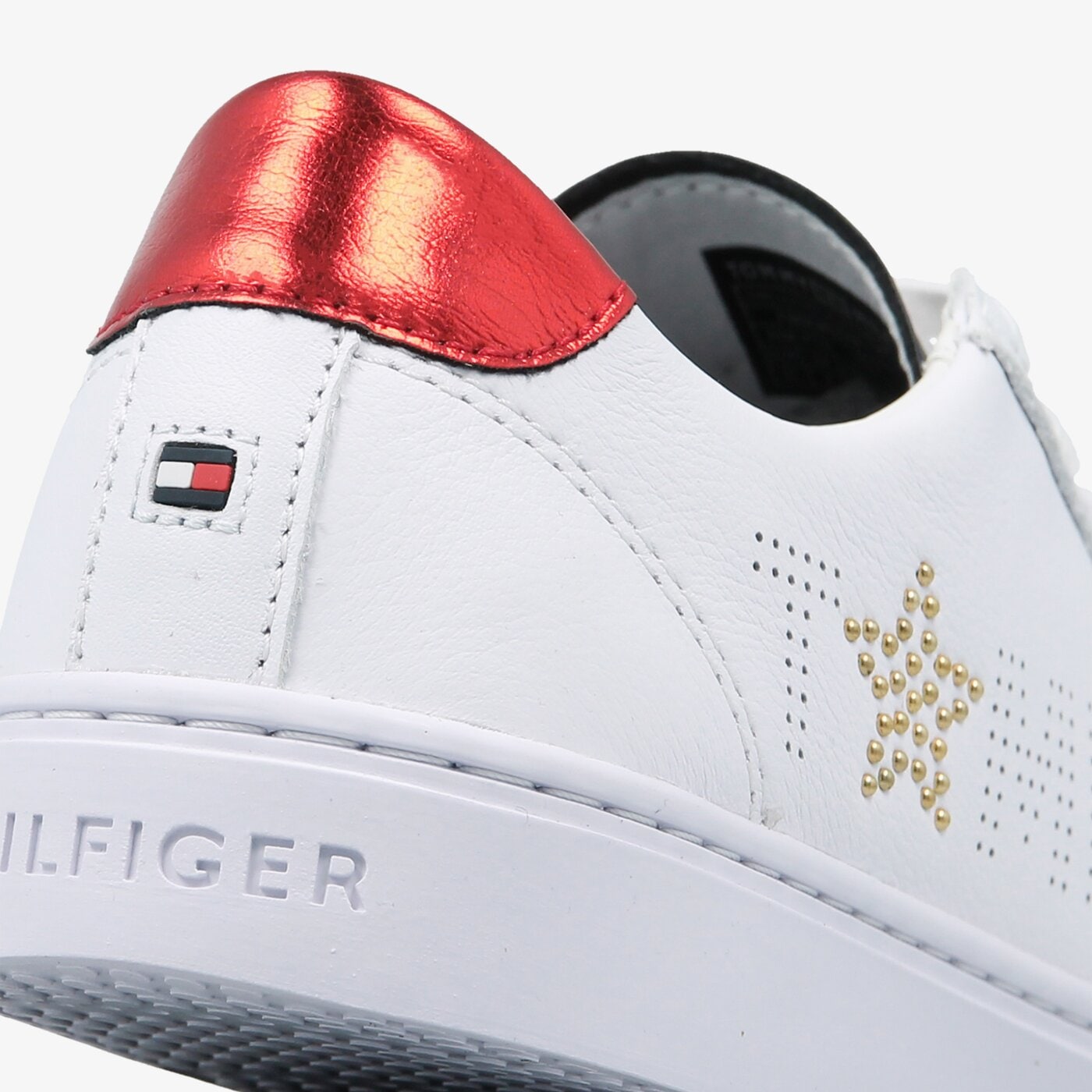 Damskie trampki TOMMY HILFIGER TOMMY STAR METALLIC SNEAKER fw0fw02349020 kolor biały