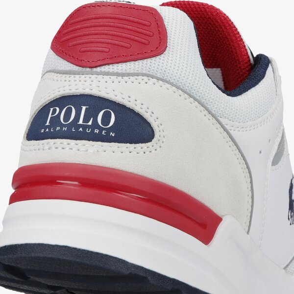 Męskie sneakersy (buty) POLO RL TRACKSTR 200 SNEAKERS LOW TOP LACE  809846186001 kolor biały