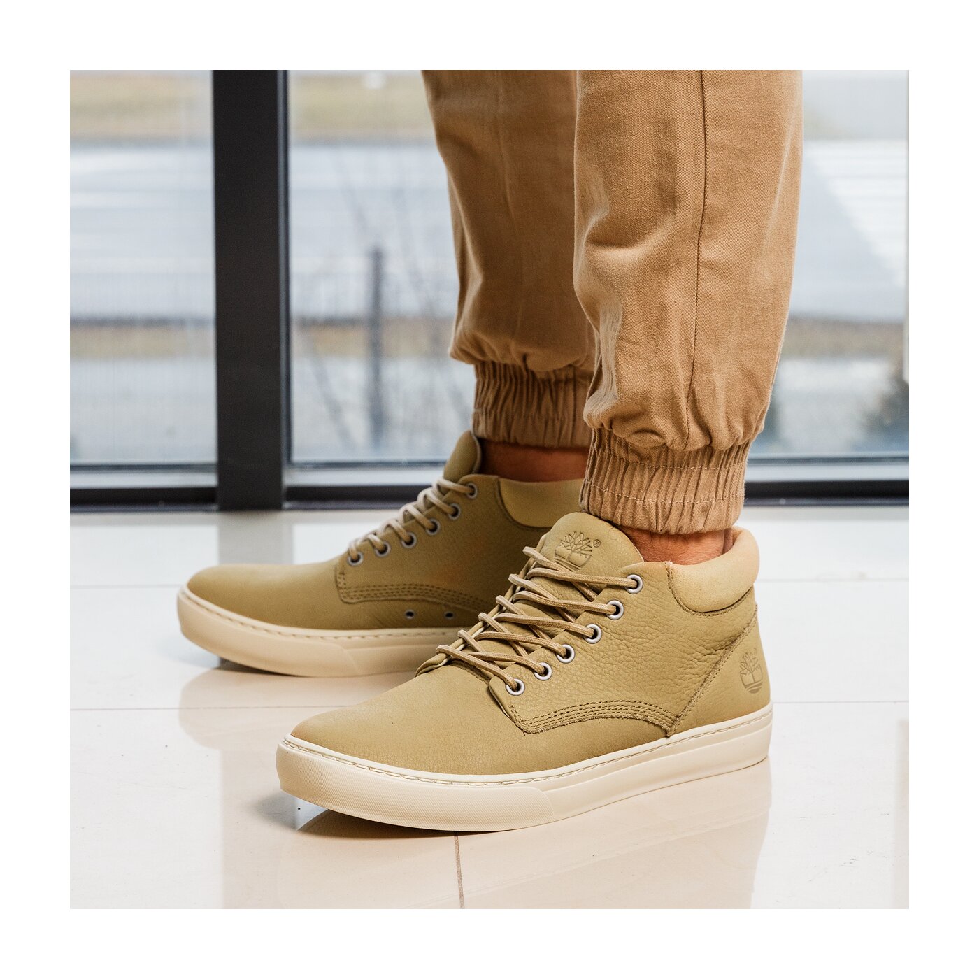 Męskie trampki TIMBERLAND ADV2.0 CUPSOLE CHUKKA LE CHK a1jvw kolor beżowy