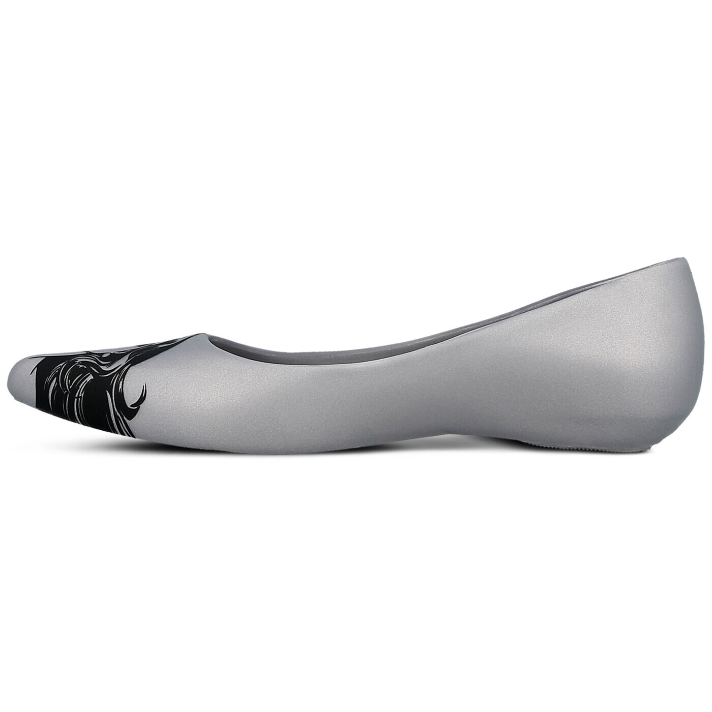 Damskie baleriny (buty) MELISSA GLAM + WONDER WOMAN 3222019577 kolor srebrny