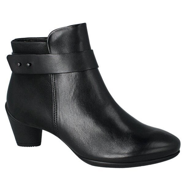 Damskie botki / sztyblety ECCO SCULPTURED 45 23037351707 kolor czarny