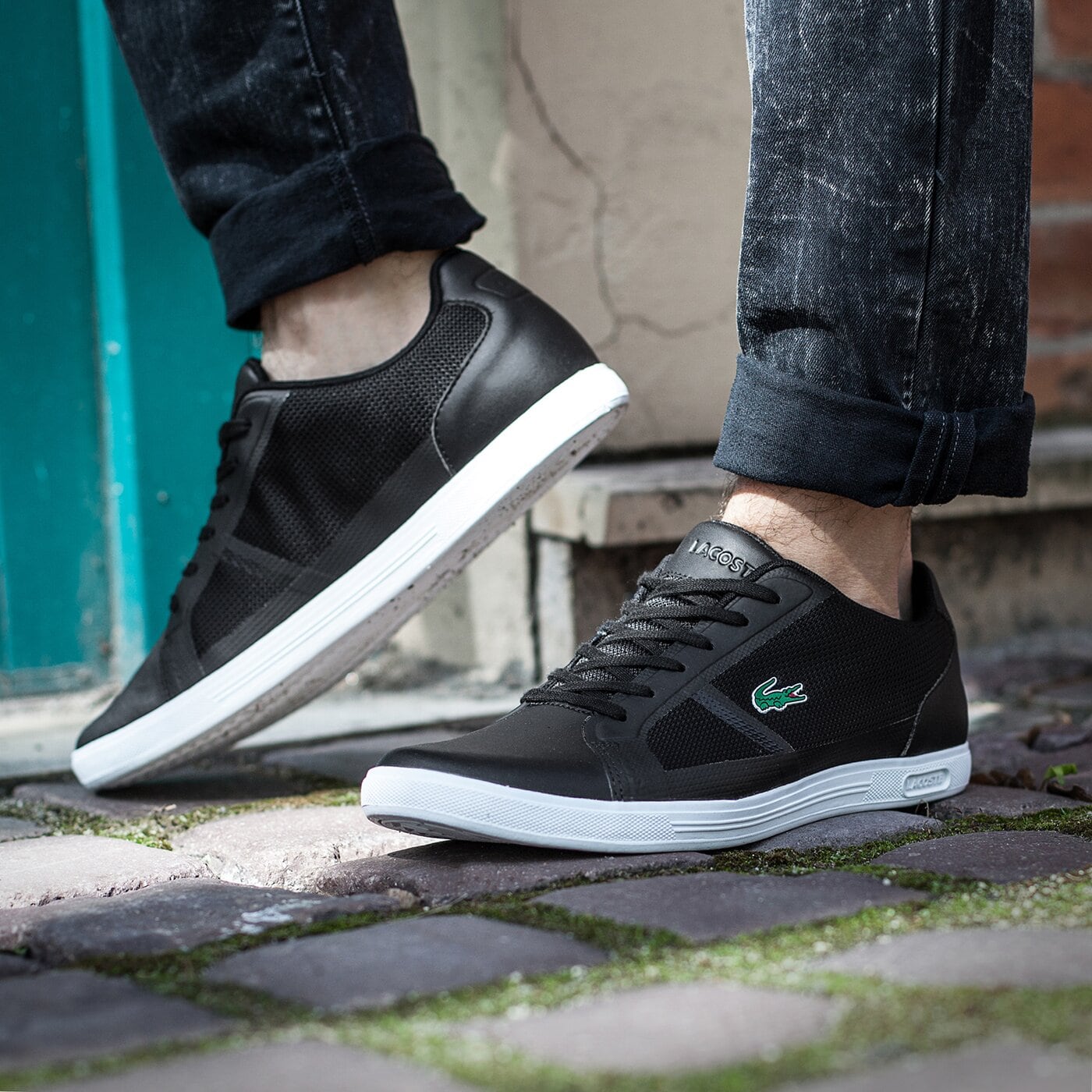 Męskie sneakersy (buty) LACOSTE STRIDEUR 116 1 731spm0013024 kolor czarny