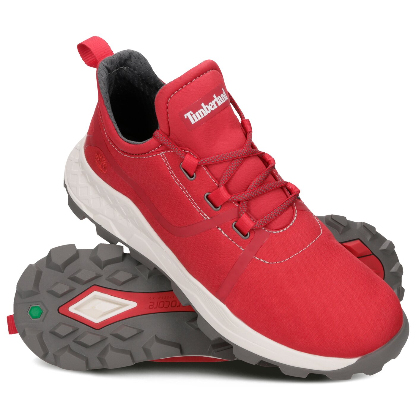 Męskie sneakersy (buty) TIMBERLAND BROOKLYN FABRIC OXFORD tb0a1z14p921 kolor czerwony