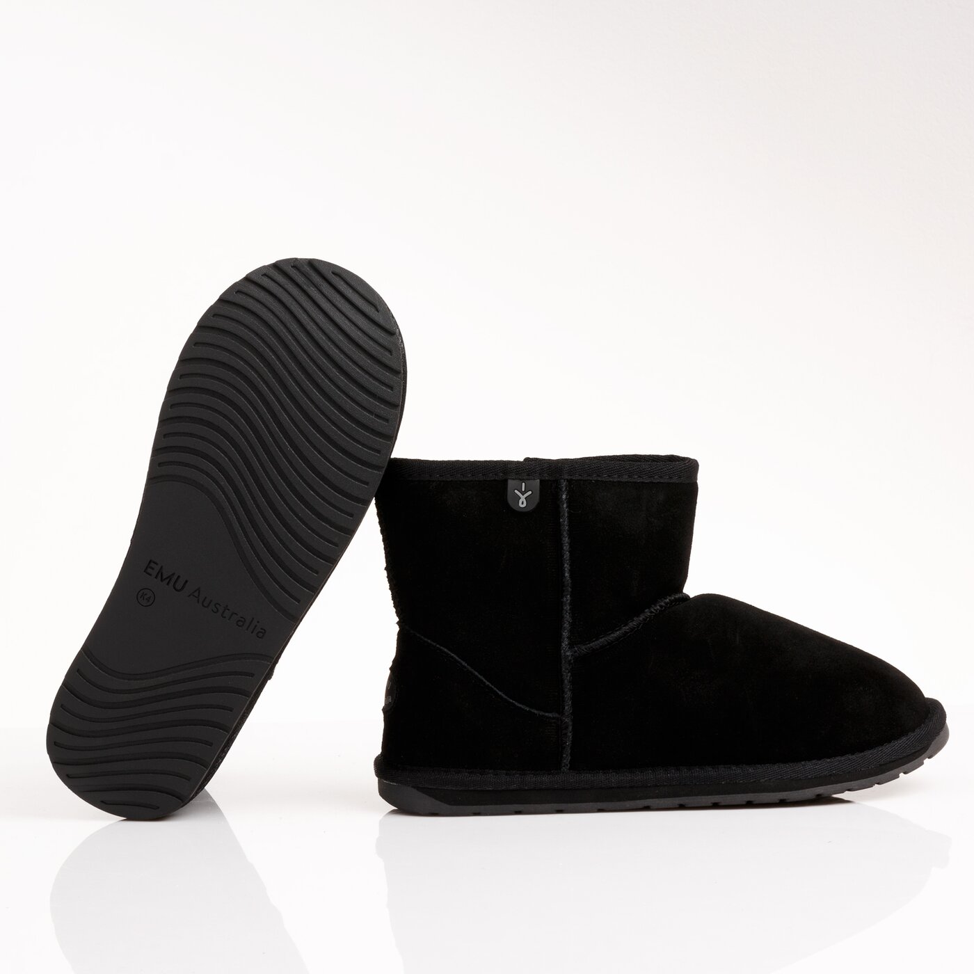 Dziecięce buty za kostkę EMU AUSTRALIA WALLABY MINI  k10103black kolor czarny