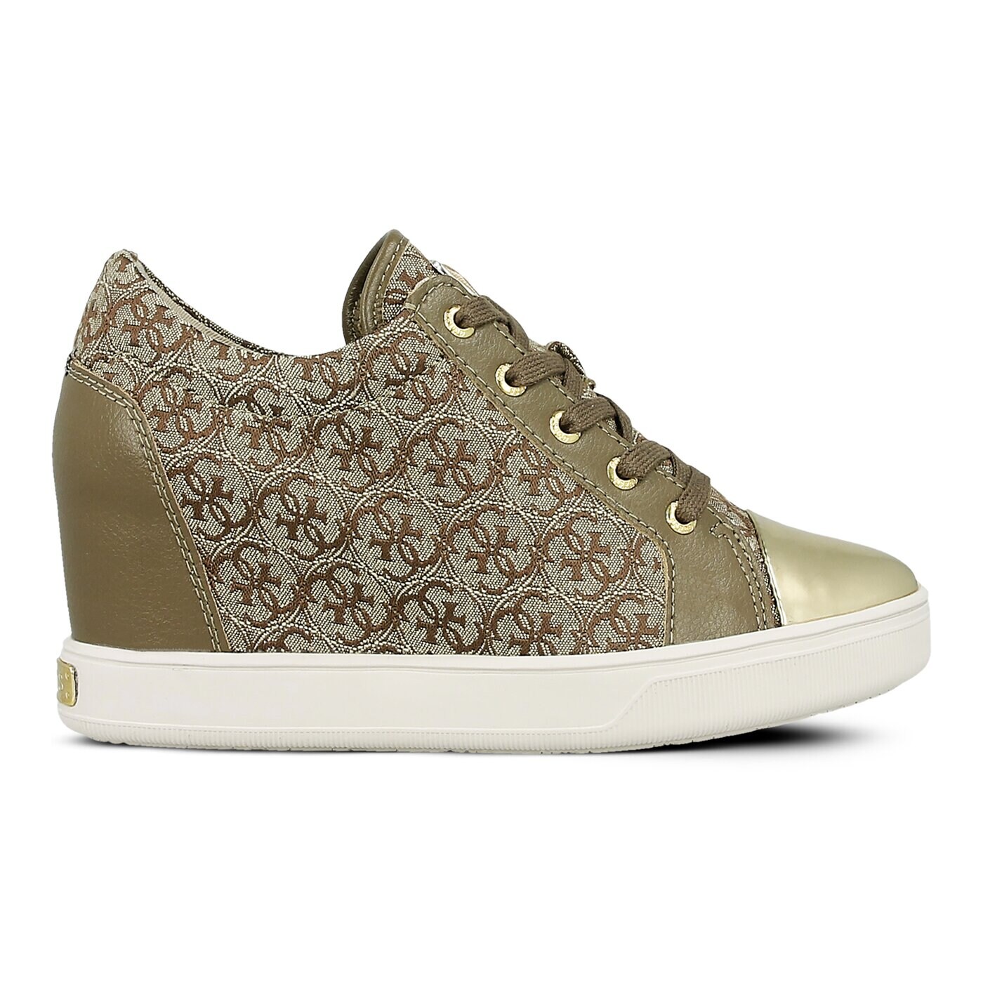 Damskie trampki GUESS FINNA flfin3fal12beibr kolor złoty