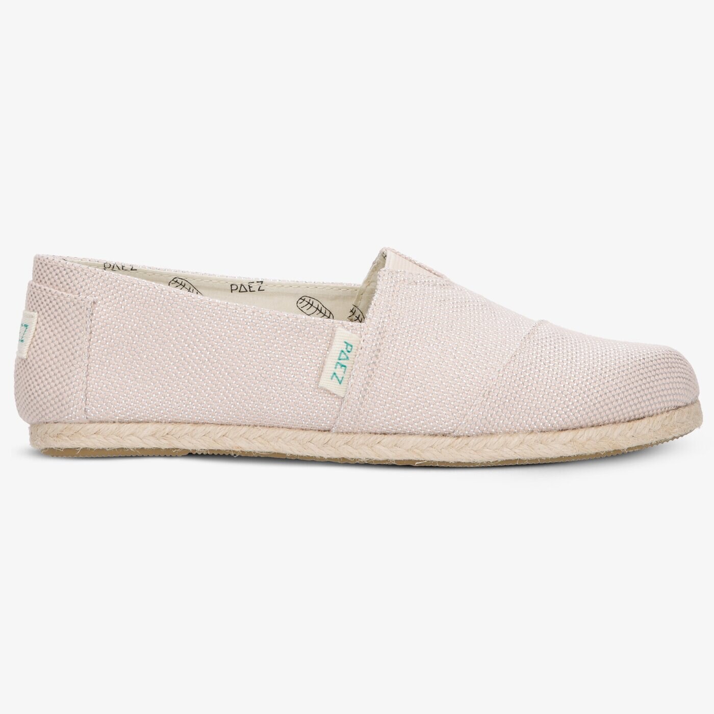 Damskie espadryle PAEZ ORIGINAL RAW CLASSIC DAY & SPARKS NUDE 1930201s1201-512 kolor różowy