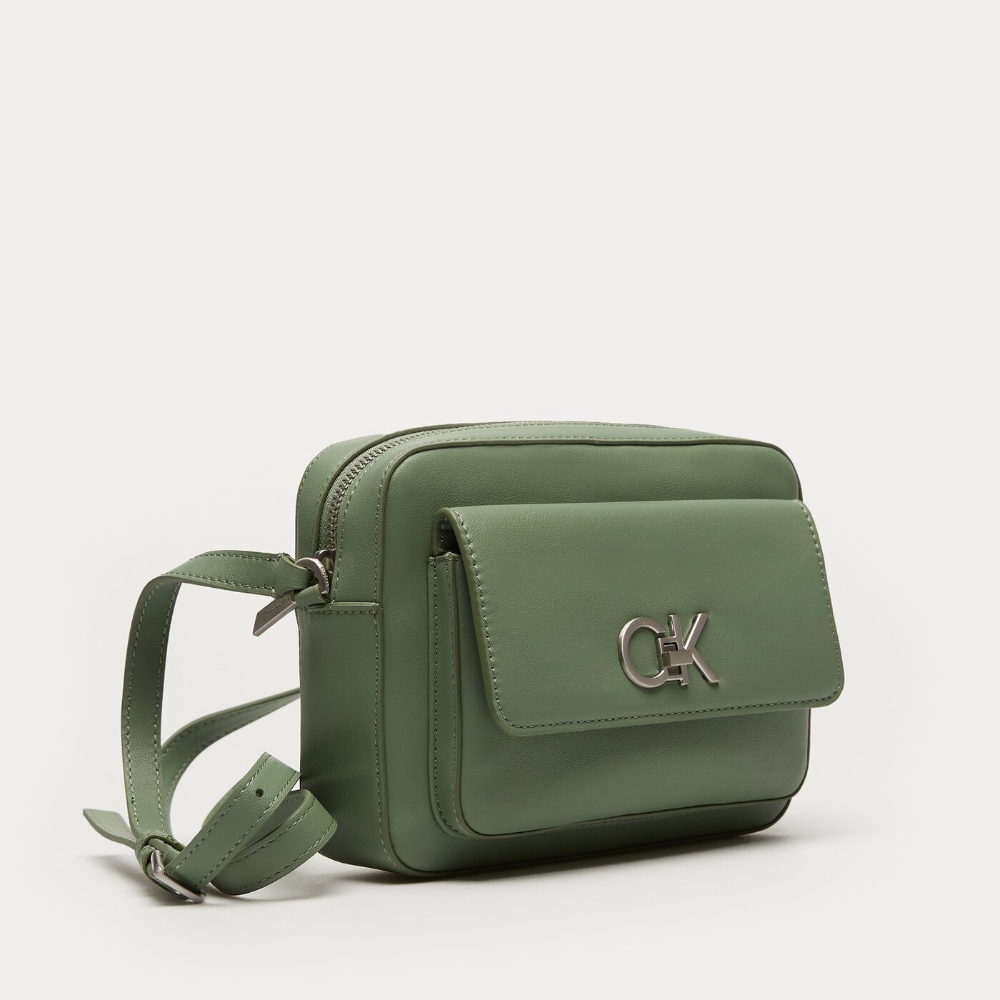 Damska torebka CALVIN KLEIN TOREBKA RE-LOCK CAMERA BAG k60k611083lkg kolor zielony