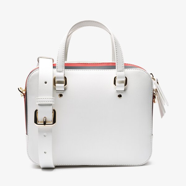 Damska torebka TOMMY HILFIGER TOREBKA TH CORPORATE MINI TRUNK aw0aw06820104 kolor biały