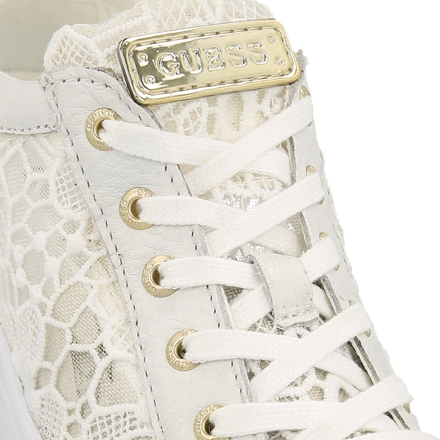 Damskie trampki GUESS GLINNA flgln1lac12white kolor biały