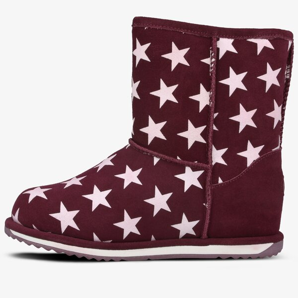 Dziecięce buty za kostkę EMU STARRY NIGHT BRUMBY k12166plum kolor bordowy