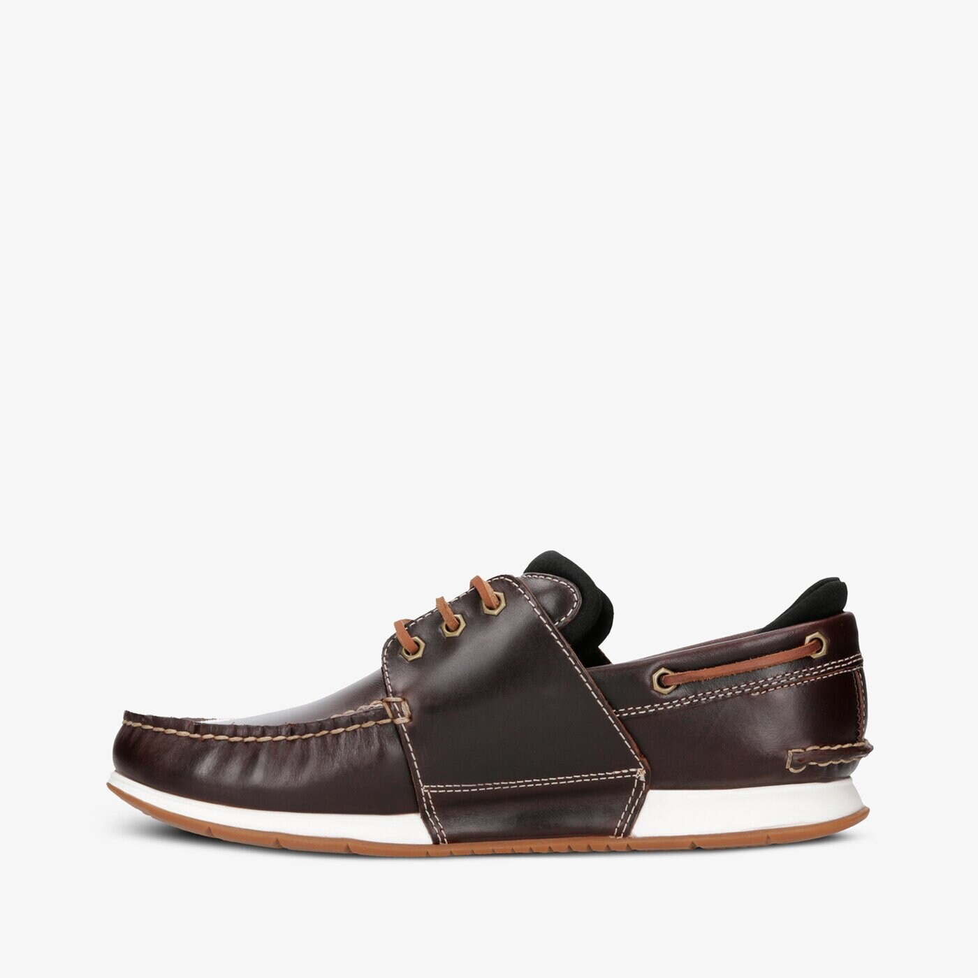 Męskie mokasyny TIMBERLAND HEGER'S BAY 3 EYE BOAT tb0a24352141 kolor brązowy