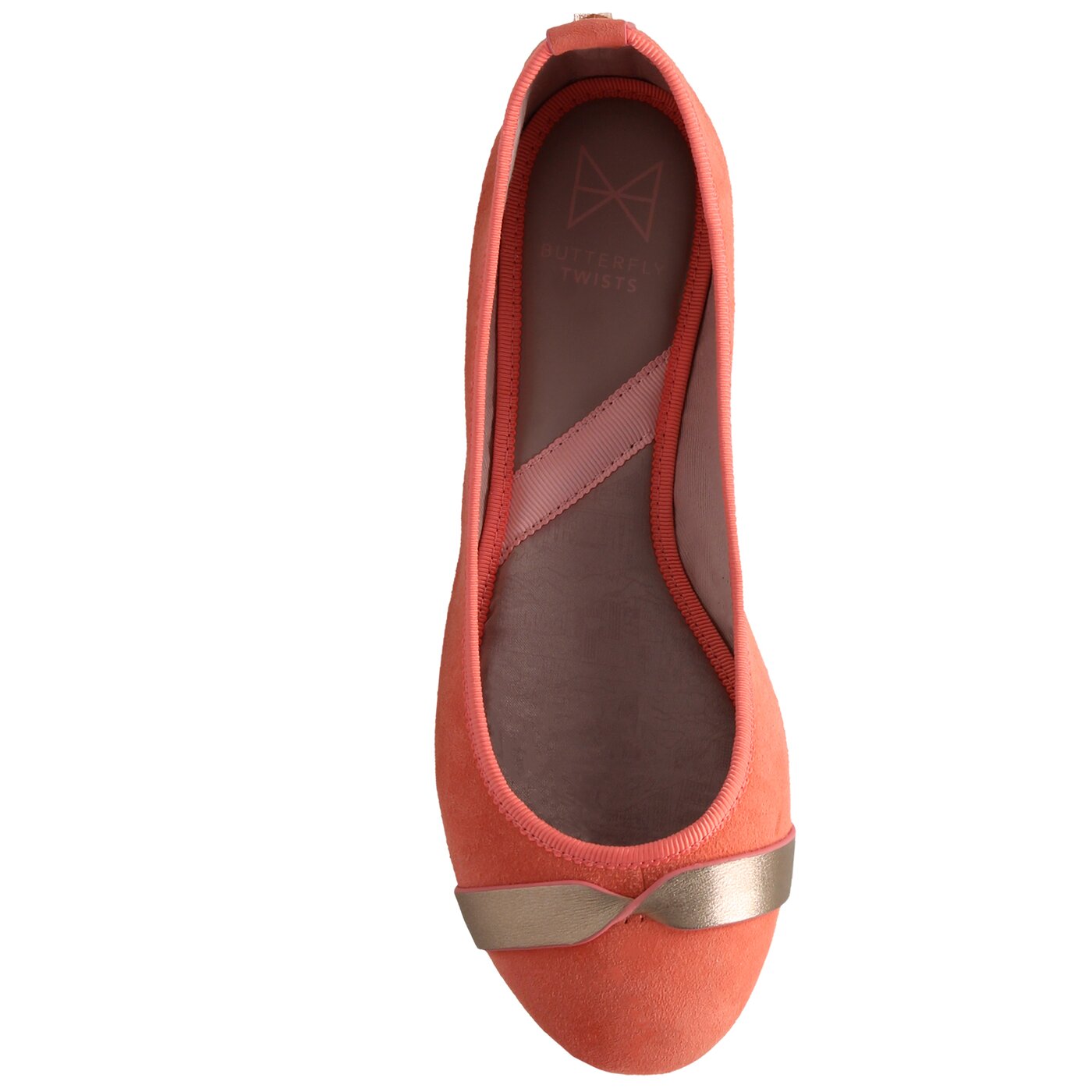 Damskie baleriny (buty) BUTTERFLY TWISTS CHARLOTTE bt30001018 kolor czerwony