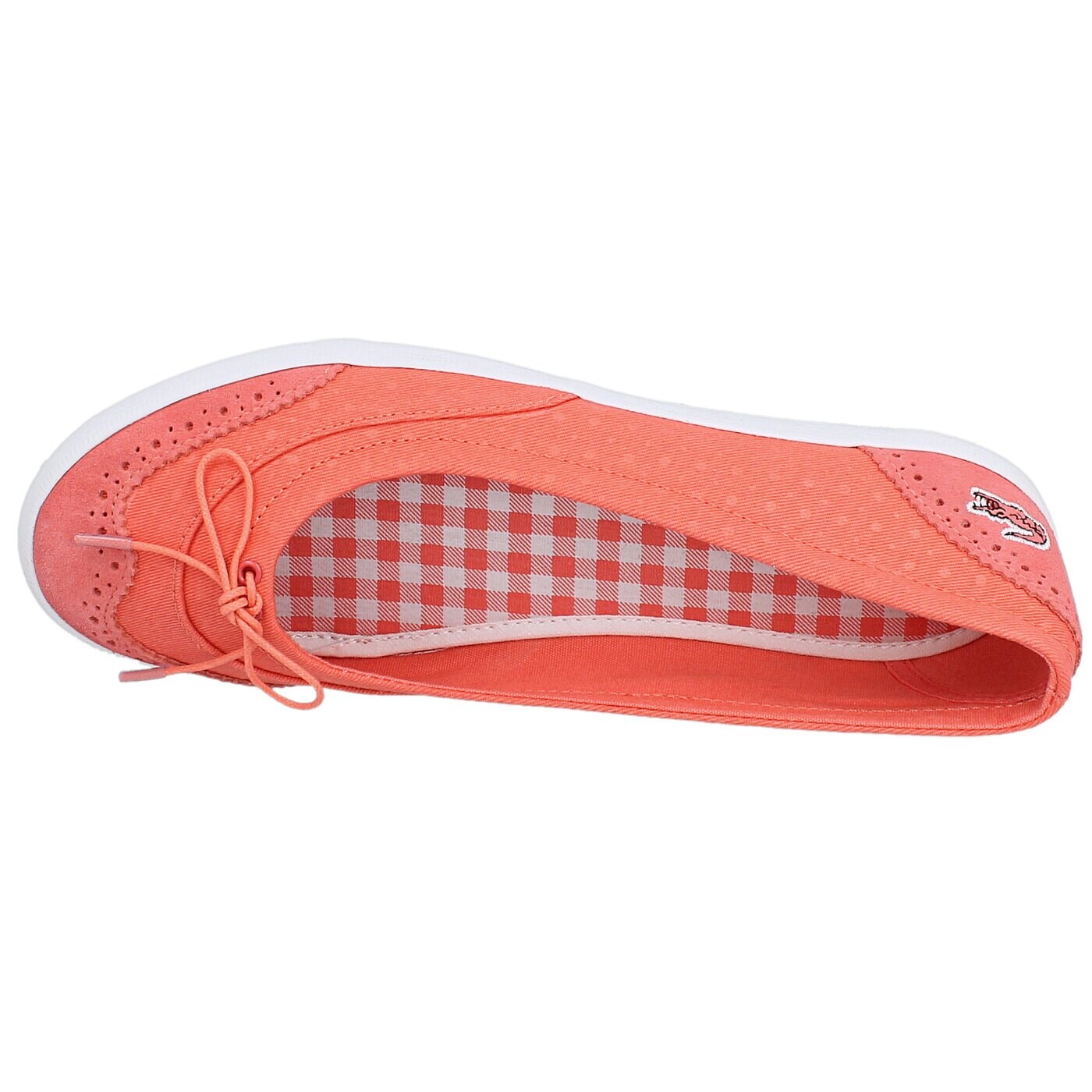 Damskie sneakersy (buty) LACOSTE LOXIA 216 1 731caw0136lr2 kolor pomarańczowy